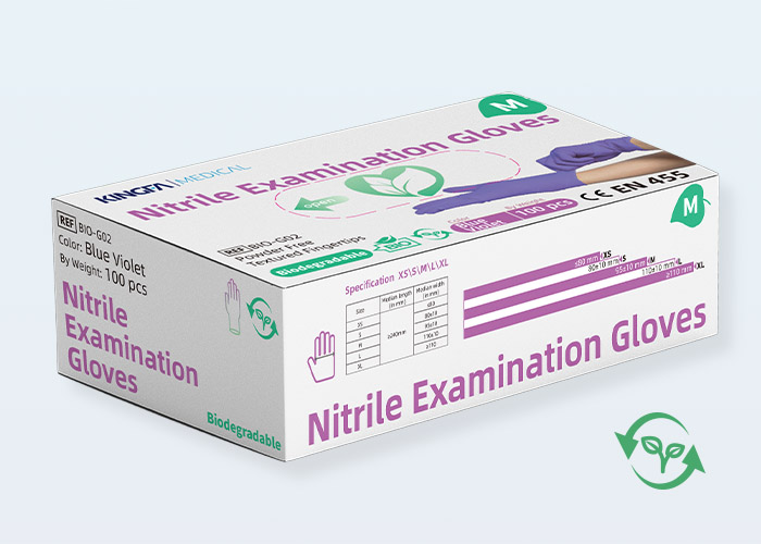 Biodegradable Nitrile Gloves-Blue Violet G02