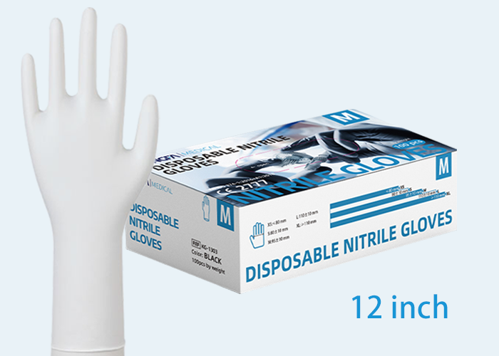 Extended Cuff Nitrile Disposable Gloves