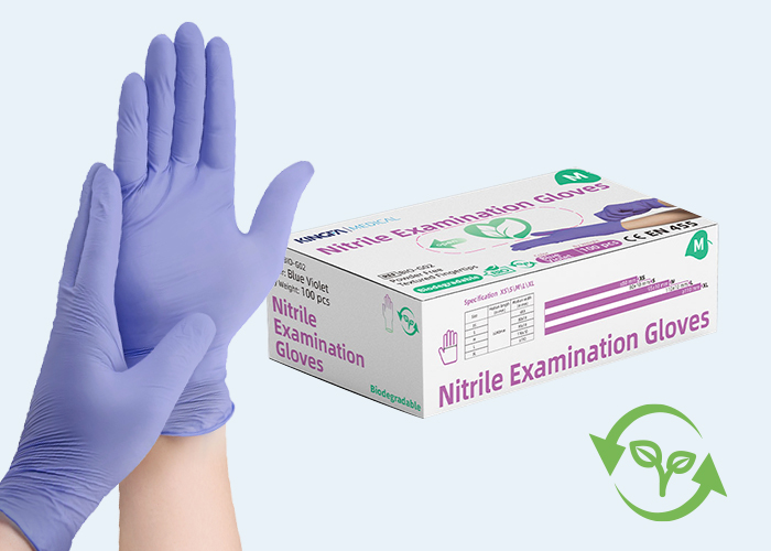 Biodegradable Nitrile Gloves-Blue Violet G02