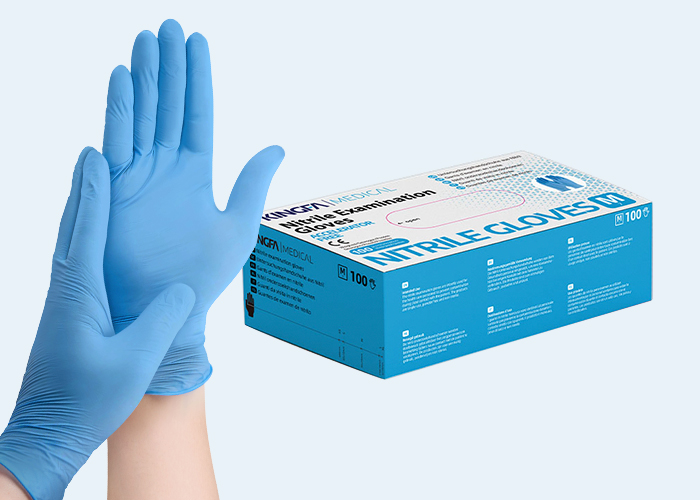 Accelerator Free Nitrile Examination Gloves