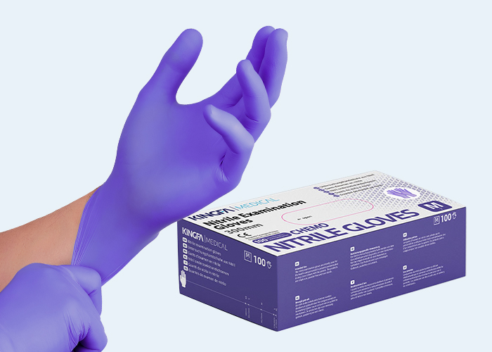 Chemotherapy-Resistant Nitrile Gloves