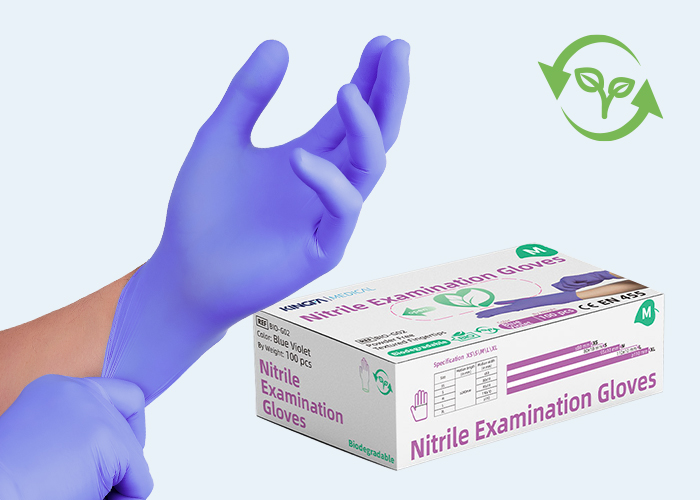 Biodegradable Nitrile Gloves-Blue Violet G02