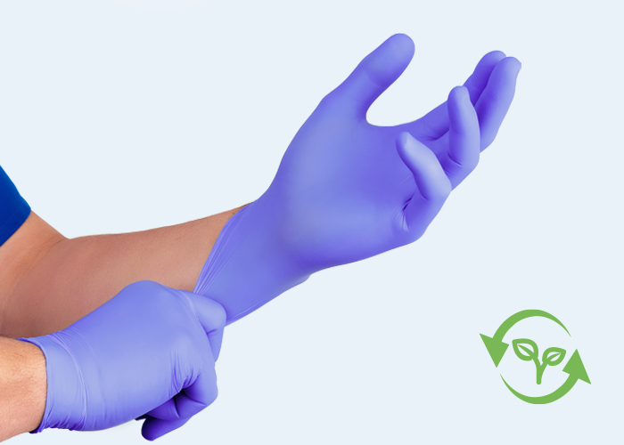 Biodegradable Nitrile Gloves-Blue Violet G02