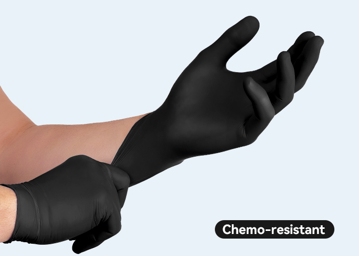 Chemotherapy-Resistant Nitrile Gloves