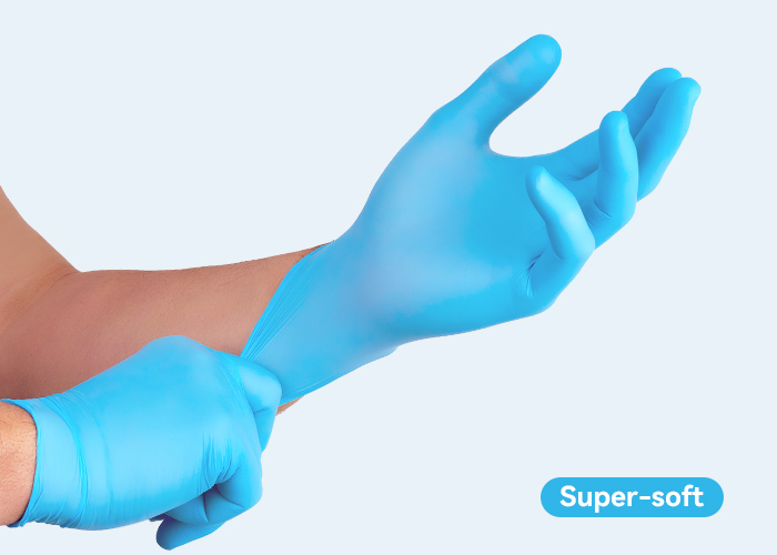 Super-soft Nitrile Examination Gloves