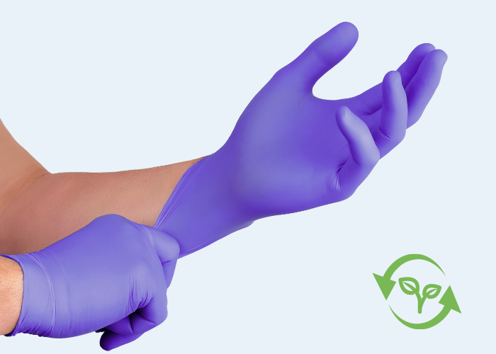 Biodegradable Nitrile Gloves-Blue Violet G02