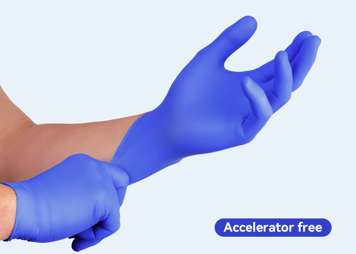 Accelerator Free Nitrile Examination Gloves